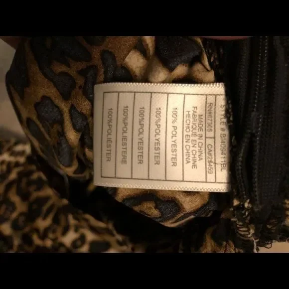 BB DAKOTA Ruched Drawstring Leopard Print Skirt - Picture 5 of 9